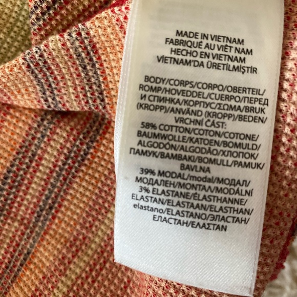 Polo Ralph Lauren Red/Multicolor Striped Knit Long Sleeve Maxi Dress Size S - Picture 12 of 12